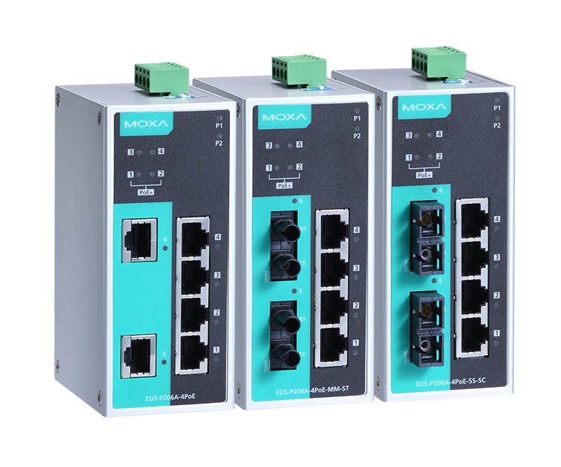 EDS-P206A-4PoE-MM-SC-T